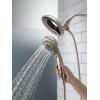 imageDelta Faucet 5Spray In2ition 2in1 Dual Shower Head with HandHeld Spray Brushed Nickel Hand Held Shower Head with Hose Handheld Shower Heads 25 GPM Shower Head Stainless 58569SS25PK