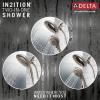 imageDelta Faucet 5Spray In2ition 2in1 Dual Shower Head with HandHeld Spray Brushed Nickel Hand Held Shower Head with Hose Handheld Shower Heads 25 GPM Shower Head Stainless 58569SS25PK