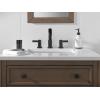 imageDelta Faucet Albion Widespread Bathroom Faucet 3Hole Matte Black Bathroom Sink Faucet 2Handle Bathroom Faucet Bath Faucet Metal PushPop Drain Assembly 12 GPM Flow Rate Matte Black 35855LFBLMatte Black