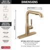 imageDelta Faucet Almari PullOut Kitchen Faucet Black Kitchen Faucets with PullOut Sprayer Kitchen Sink Faucet Faucet for Kitchen Sink with Magnetic Docking Matte Black 16943BLDSTChampagne Bronze