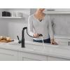 imageDelta Faucet Almari PullOut Kitchen Faucet Black Kitchen Faucets with PullOut Sprayer Kitchen Sink Faucet Faucet for Kitchen Sink with Magnetic Docking Matte Black 16943BLDSTMatte Black