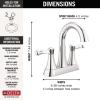 imageDelta Faucet Esato Matte Black Bathroom Faucet Centerset Bathroom Faucet Black Bathroom Sink Faucet Drain Assembly Included Matte Black 25897LFBLChrome