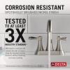 imageDelta Faucet Esato Matte Black Bathroom Faucet Centerset Bathroom Faucet Black Bathroom Sink Faucet Drain Assembly Included Matte Black 25897LFBLSpotshield Brushed Nickel