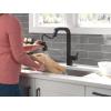 imageDelta Faucet Junction Matte Black Kitchen Faucet Black Kitchen Faucets with Pull Down Sprayer Kitchen Sink Faucet Faucet for Kitchen Sink Magnetic Docking Spray Head Matte Black 19825LFBLMatte Black