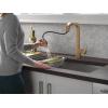 imageDelta Faucet Junction Matte Black Kitchen Faucet Black Kitchen Faucets with Pull Down Sprayer Kitchen Sink Faucet Faucet for Kitchen Sink Magnetic Docking Spray Head Matte Black 19825LFBLChampagne Bronze