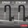 imageDelta Faucet Junction Matte Black Kitchen Faucet Black Kitchen Faucets with Pull Down Sprayer Kitchen Sink Faucet Faucet for Kitchen Sink Magnetic Docking Spray Head Matte Black 19825LFBLMatte Black