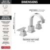 imageDelta Faucet Vero Widespread Bathroom Faucet 3 Hole Gold Bathroom Faucet Bathroom Sink Faucet 2 Handle Bathroom Faucet Bath Faucet Metal Drain Assembly Champagne Bronze 3553LFCZChrome