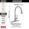 imageDelta Faucet Westville Matte Black Kitchen Faucet Black Kitchen Faucets with Pull Down Sprayer Kitchen Sink Faucet Faucet for Kitchen Sink Magnetic Docking Spray Head Matte Black 9110BLDSTArctic Stainless