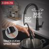 imageDelta Faucet Westville Matte Black Kitchen Faucet Black Kitchen Faucets with Pull Down Sprayer Kitchen Sink Faucet Faucet for Kitchen Sink Magnetic Docking Spray Head Matte Black 9110BLDSTMatte Black