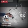 imageDelta Faucet Westville Matte Black Kitchen Faucet Black Kitchen Faucets with Pull Down Sprayer Kitchen Sink Faucet Faucet for Kitchen Sink Magnetic Docking Spray Head Matte Black 9110BLDSTChrome
