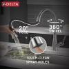 imageDelta Faucet Westville Matte Black Kitchen Faucet Black Kitchen Faucets with Pull Down Sprayer Kitchen Sink Faucet Faucet for Kitchen Sink Magnetic Docking Spray Head Matte Black 9110BLDSTArctic Stainless