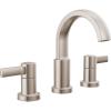 imageDelta Faucet Albion Widespread Bathroom Faucet 3Hole Matte Black Bathroom Sink Faucet 2Handle Bathroom Faucet Bath Faucet Metal PushPop Drain Assembly 12 GPM Flow Rate Matte Black 35855LFBLSpotshield Stainless