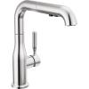 imageDelta Faucet Almari PullOut Kitchen Faucet Black Kitchen Faucets with PullOut Sprayer Kitchen Sink Faucet Faucet for Kitchen Sink with Magnetic Docking Matte Black 16943BLDSTChrome