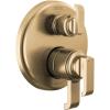 imageDelta Faucet Tetra 14 Series Matte Black 3Setting Integrated Diverter Valve Trim Kit Black Diverter Valve Trim Kit Shower Trim Kit Matte Black T24889BL Valve Not IncludedLumicoat Champagne Bronze