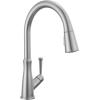 imageDelta Faucet Westville Matte Black Kitchen Faucet Black Kitchen Faucets with Pull Down Sprayer Kitchen Sink Faucet Faucet for Kitchen Sink Magnetic Docking Spray Head Matte Black 9110BLDSTArctic Stainless