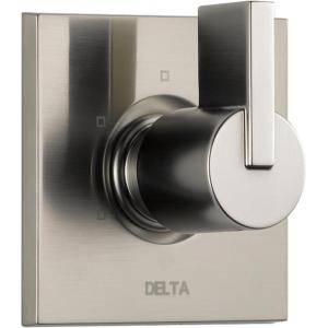 imageDelta Faucet Vero 3Setting Shower Handle Diverter Trim Kit Diverter Valve Trim Kit Gold 3 Way Shower Diverter Delta Diverter Trim Champagne Bronze T11853CZ Valve Not IncludedStainless