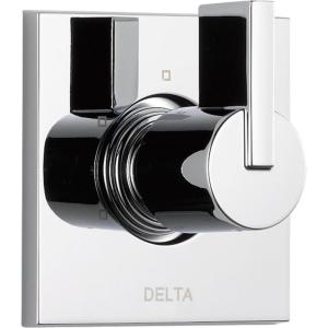 imageDelta Faucet Vero 3Setting Shower Handle Diverter Trim Kit Diverter Valve Trim Kit Gold 3 Way Shower Diverter Delta Diverter Trim Champagne Bronze T11853CZ Valve Not IncludedChrome