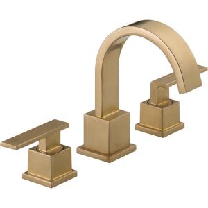 imageDelta Faucet Vero Widespread Bathroom Faucet 3 Hole Gold Bathroom Faucet Bathroom Sink Faucet 2 Handle Bathroom Faucet Bath Faucet Metal Drain Assembly Champagne Bronze 3553LFCZChampagne Bronze