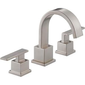 imageDelta Faucet Vero Widespread Bathroom Faucet 3 Hole Gold Bathroom Faucet Bathroom Sink Faucet 2 Handle Bathroom Faucet Bath Faucet Metal Drain Assembly Champagne Bronze 3553LFCZStainless