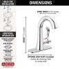 imageDELTA 15897LFBL Esato Bath Faucet Matte BlackChrome