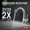 imageDELTA 15897LFBL Esato Bath Faucet Matte BlackChrome