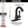 imageDELTA 15897LFBL Esato Bath Faucet Matte BlackMatte Black