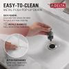 imageDELTA 15897LFBL Esato Bath Faucet Matte BlackSpotshield Brushed Nickel