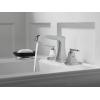 imageDELTA 3564BLMPUDST Two Handle Lavatory Metal PopUp Widespread Bathroom Faucet Matte BlackChrome