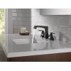 imageDELTA 3564BLMPUDST Two Handle Lavatory Metal PopUp Widespread Bathroom Faucet Matte BlackMatte Black