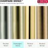 imageDELTA FAUCET 10inch Raincan Shower Head and Hand Held Shower Combo Gold Square Shower Head Rainfall Shower Head Hand Shower High Pressure Shower 175 GPM Flow Rate Champagne Bronze 75527CZ
