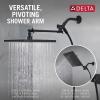 imageDelta Faucet 10inch Raincan Shower Head and Hand Held Shower Combo Black Square Shower Head Rainfall Shower Head Hand Shower High Pressure Shower Head 175 GPM Flow Rate Matte Black 75527BLMatte Black