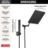 imageDelta Faucet 10inch Raincan Shower Head and Hand Held Shower Combo Black Square Shower Head Rainfall Shower Head Hand Shower High Pressure Shower Head 175 GPM Flow Rate Matte Black 75527BLMatte Black