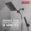 imageDelta Faucet 10inch Raincan Shower Head and Hand Held Shower Combo Black Square Shower Head Rainfall Shower Head Hand Shower High Pressure Shower Head 175 GPM Flow Rate Matte Black 75527BLMatte Black