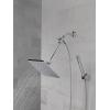 imageDelta Faucet 10inch Raincan Shower Head and Hand Held Shower Combo Black Square Shower Head Rainfall Shower Head Hand Shower High Pressure Shower Head 175 GPM Flow Rate Matte Black 75527BLChrome