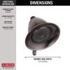 imageDelta Faucet 3Spray Shower Head High Pressure Shower Head Oil Rubbed Bronze Massage Shower Head High Flow Shower Head Venetian Bronze RP34355RB
