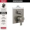 imageDelta Faucet Ara 17 Series 3Setting Integrated Diverter Valve Trim Kit Chrome Diverter Valve Trim Kit Shower Trim Kit Chrome T27867 Valve Not IncludedStainless