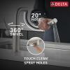 imageDelta Faucet Daneri PullOut Kitchen Faucet Black Kitchen Faucets with PullOut Sprayer Kitchen Sink Faucet Faucet for Kitchen Sink with Magnetic Docking Matte Black 16879BLDSTStainless