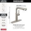 imageDelta Faucet Daneri PullOut Kitchen Faucet Black Kitchen Faucets with PullOut Sprayer Kitchen Sink Faucet Faucet for Kitchen Sink with Magnetic Docking Matte Black 16879BLDSTStainless