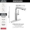 imageDelta Faucet Daneri PullOut Kitchen Faucet Black Kitchen Faucets with PullOut Sprayer Kitchen Sink Faucet Faucet for Kitchen Sink with Magnetic Docking Matte Black 16879BLDSTChrome