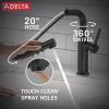 imageDelta Faucet Daneri PullOut Kitchen Faucet Black Kitchen Faucets with PullOut Sprayer Kitchen Sink Faucet Faucet for Kitchen Sink with Magnetic Docking Matte Black 16879BLDSTMatte Black