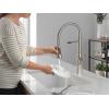 imageDelta Faucet Ermelo Pro Commercial Style Kitchen Faucet Kitchen Faucets with Pull Down Sprayer Brushed Nickel Kitchen Sink Faucet Faucet for Kitchen Sink with Magnetic Dock Stainless 18887SSDSTStainless