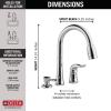 imageDelta Faucet Kate Pull Down Kitchen Faucet Brushed Nickel with Pull Down Sprayer Kitchen Sink Faucet Faucet for Kitchen Sink Soap Dispenser Stainless 16970SSSDDSTChrome