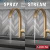 imageDelta Faucet Keele Kitchen Faucet with Pull Down Sprayer Champagne Gold Kitchen Sink Faucet Modern Kitchen Faucet Kitchen Faucet Sprayer Single Hole Kitchen Faucet Champagne Bronze 19824LFCZChampagne Bronze