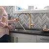 imageDelta Faucet Keele Kitchen Faucet with Pull Down Sprayer Champagne Gold Kitchen Sink Faucet Modern Kitchen Faucet Kitchen Faucet Sprayer Single Hole Kitchen Faucet Champagne Bronze 19824LFCZChampagne Bronze