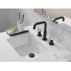 imageDelta Faucet Nicoli Widespread Bathroom Faucet 3 Hole Gold Bathroom Faucet Bathroom Sink Faucet Drain Assembly Champagne Bronze 35894LFCZMatte Black  Chrome