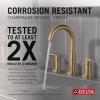 imageDelta Faucet Nicoli Widespread Bathroom Faucet 3 Hole Gold Bathroom Sink Faucet 2 Handle Bathroom Faucet Bath Faucet Drain AssemblyChampagne Bronze