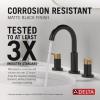 imageDelta Faucet Nicoli Widespread Bathroom Faucet 3 Hole Gold Bathroom Sink Faucet 2 Handle Bathroom Faucet Bath Faucet Drain AssemblyMatte Black  Champagne Bronze