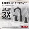 imageDelta Faucet Nicoli Widespread Bathroom Faucet 3 Hole Gold Bathroom Sink Faucet 2 Handle Bathroom Faucet Bath Faucet Drain AssemblyMatte Black