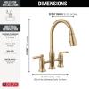 imageDelta Faucet Renaldi Bridge Kitchen Faucet with Pull Down Sprayer Matte Black 3Hole Kitchen Faucet Kitchen Sink Faucet Delta ProClean Kitchen Faucet Matte Black 2384LBLDSTLumicoat Champagne Bronze