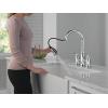 imageDelta Faucet Renaldi Bridge Kitchen Faucet with Pull Down Sprayer Matte Black 3Hole Kitchen Faucet Kitchen Sink Faucet Delta ProClean Kitchen Faucet Matte Black 2384LBLDSTLumicoat Chrome